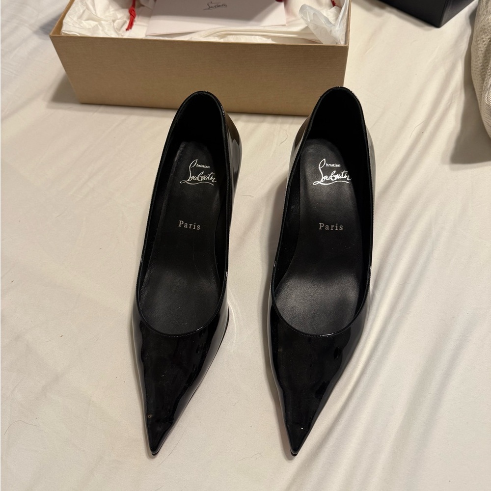 Christian Louboutin Black Patent Leather Heels